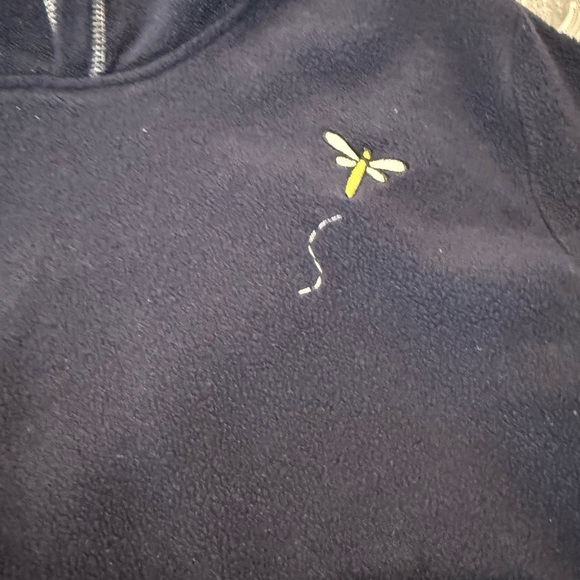 VINTAGE navy blue Disney Tigger fleece pullover hoodie - Picture 3 of 7